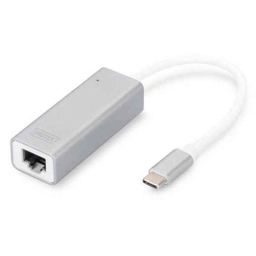 DN-3024 Digitus USB Tip C (USB 3.0) Gigabit Ethernet Adaptörü, 1 x 10/100/1000 port, 1 x USB Tip C erkek port (bilgisayar bağlantısı için), çip takımı: RTL8153