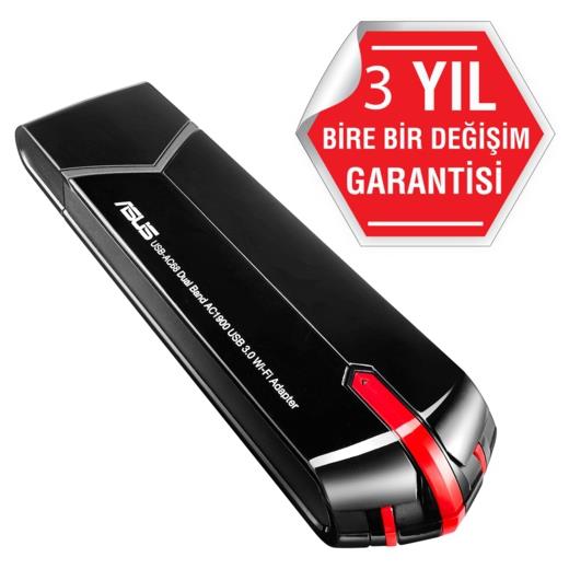 Asus Usb-Ac68 Dualband Ac1900 Usb3.0 Wi-Fi Adaptör