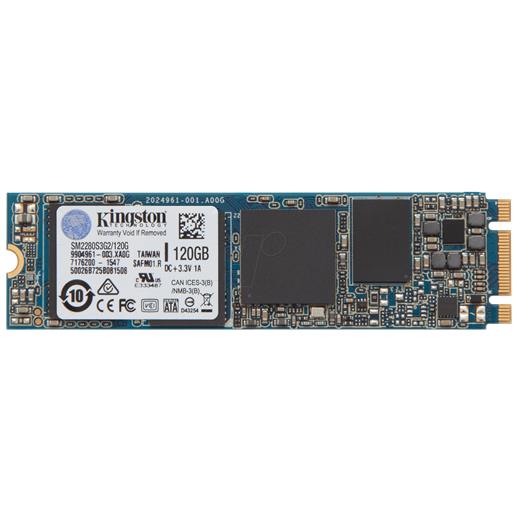 Kingston Sm2280 G2 120 Gb M2 Sata Ssd 550/200 (Sm2280S3G2/120G)