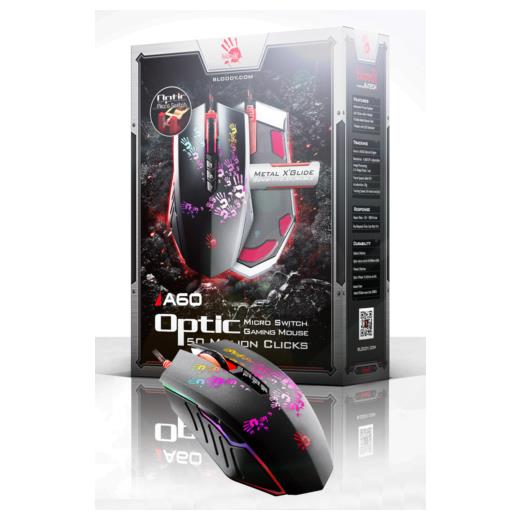 Bloody A60 İswisc M.Core Lazer Siyah Mouse M.Ayak