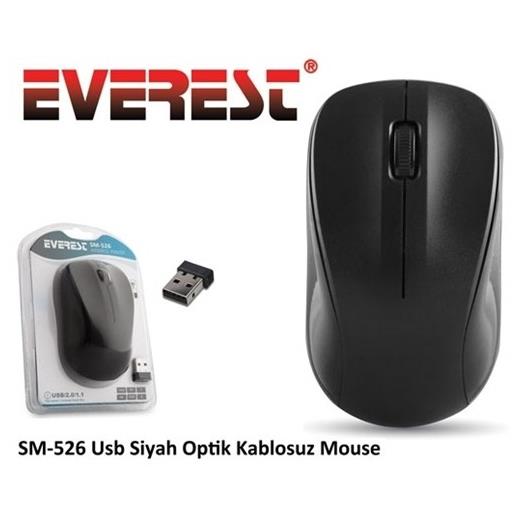 Everest Sm-526 Kablosuz Optik Mouse Siyah