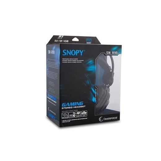 Snopy Rampage Sn-R10 Oyuncu Mikrofonlu Kulaklık Siyah Mavi