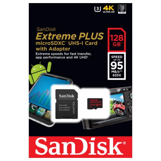 Extremeplus Microsd 128 Gb  95Mb/S - Sdsqxwg-128G-Gn6Ma