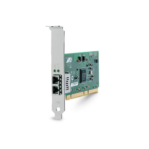 AT-2931SX/SC Gigabit Ethernet Fiber Adapter, 1000-Base-SX (SC), 64-bit PCI, Single Pack