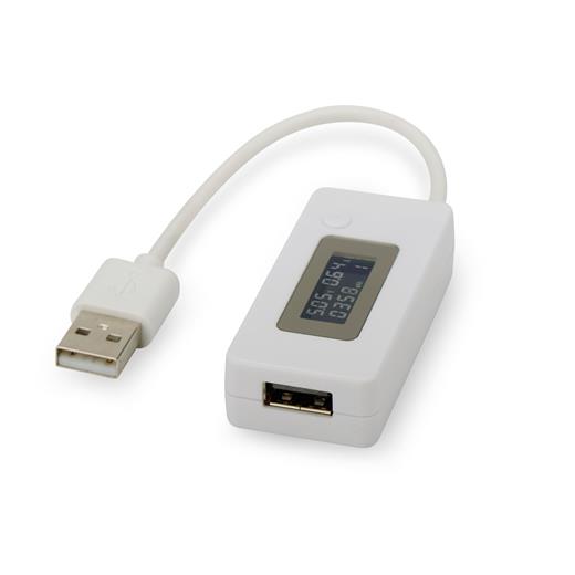 DA-70610 Digitus USB Port Ölçüm Aleti, akım, voltaj ve yük kapasitesi ölçümü, LED göstegeli