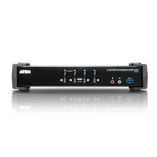 Aten-Cs1924 4-Port Usb 3.0 4K Displayport Kvmp™ (Keyboard/Video Monitor/Mouse) Periferi Switch, Displayport 1.2 Uyumlu, Usb 3.0 (Usb 3.1 Gen 1) Hub Özelliğine