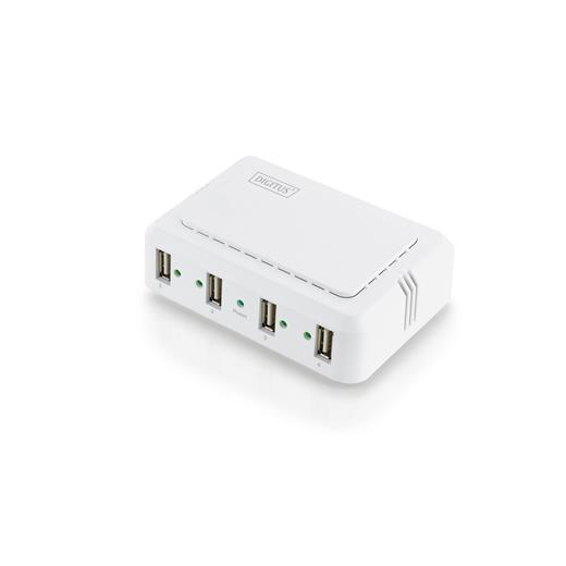 DA-70254 Digitus Gigabit Network USB Hub 4 x USB 2.0 A dişi yuva 1 x 10/100/1000 port  