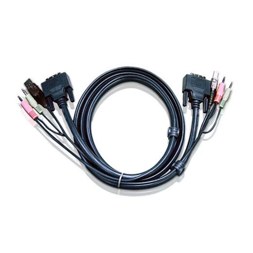 ATEN-2L-7D02UI USB Dvi-I Single Link KVM Kablosu, 1.8 Metre