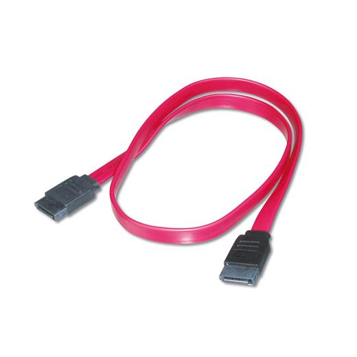 AK-400100-005-R SATA Bağlantı Kablosu, SATA 7pin Dişi - SATA 7pin Dişi, zırhsız, AWG26, 0.50 metre