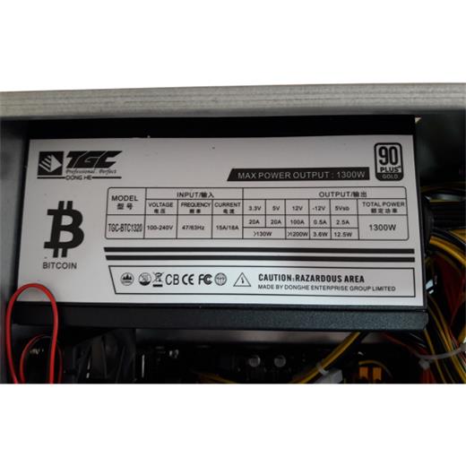 Saphire-D600 4U 5X Gtxp1061300W Bitcoin Mining Sistem