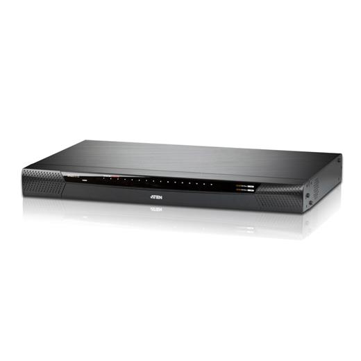 ATEN-KN1116V 16 Port Cat 5 KVM Over the NET™ Switch - 1 lokal / 1 uzak kullanıcı erişimi, yedekli çalışabilen WAN port ve güç kaynağı 