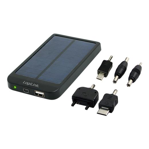 2D-PA0055 Logilink Taşınabilir  2600 Batarya, Güneş Enerjisiyle de Şarj Edilebilir (Solar Power Charger Pack)