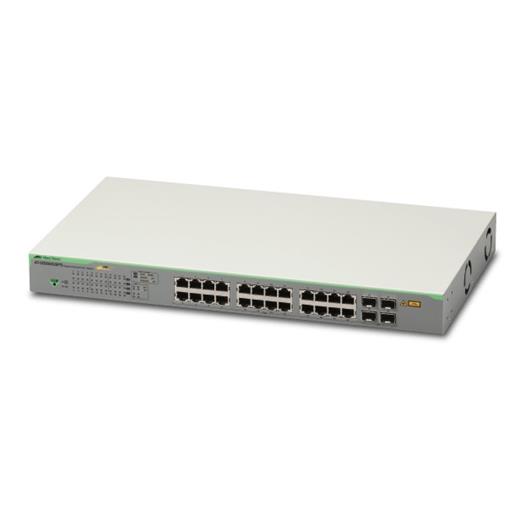 AT-GS950/28PS Gigabit Ethernet PoE+ WebSmart Switch 24-port 10/100/1000T (185 Watt ) 4 x SFP yuvası (100TX, 100FX, 1000T, 1000SX veya 1000LX)