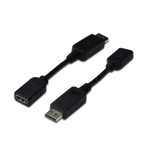 BC-DSP-DP-HA Beek DisplayPort (DP) <-> Hdmi Adaptörü, Kablolu, DP Erkek - Hdmi Tip A Dişi, 0.15 metre, kilit mekanizmalı, CE, siyah renk