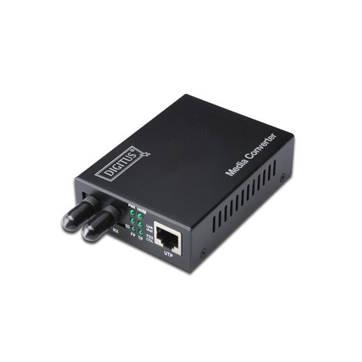 DN-82010-1 Digitus Media/Rate Converter, 10/100TX - 100FX (Multimode 2 km, ST)