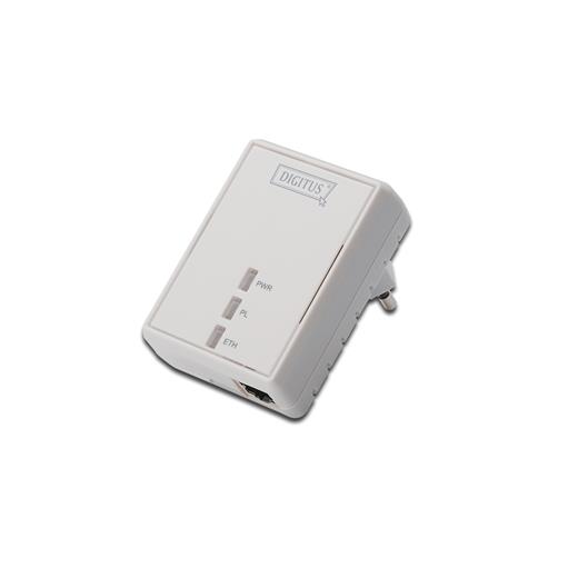 DN-15026 Digitus Yüksek Hızda Elektrik Hattına Bağlanan Ethernet Adaptörü, Veri transfer hızı maksimum 200 Mbps (High-speed Powerline Ethernet Adapter) 