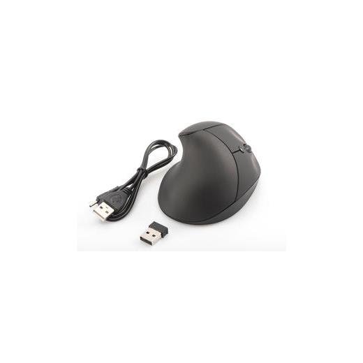 DA-20155 Kablosuz Ergonomik Opt. Mouse, 6 Düğmeli, 2.4GHz, şarj edilebilir batarya, siyah renk, USB nano alıcı ve 3.5" şarj edilebilir kablo dahil