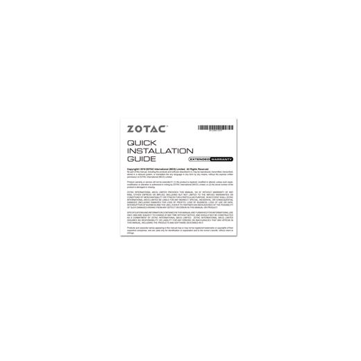 Zotac Gtx1050 Ti 4Gb Gddr5 128B  Zt-P10510A-10L