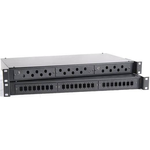 ZZZZKbn-Fpanel24R-Sc 19Quot  24 Port Fiber Optik Patch Panel, Sc Dublex