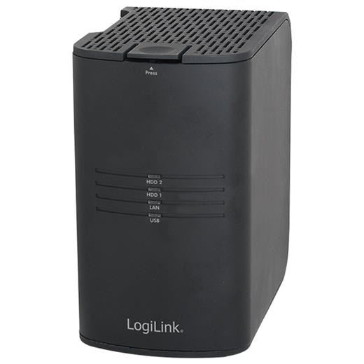 2D-NS0046A 2 Disk Takılabilen Gigabit LAN NAS Server, 3,5" SATA HDD takılabilir