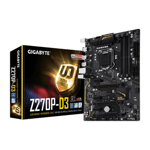 GIGABYTE Z270P-D3 Z270 DDR4 SATA3 M2 SATA HDMI PCIe 16X v3.0 1151p ATX