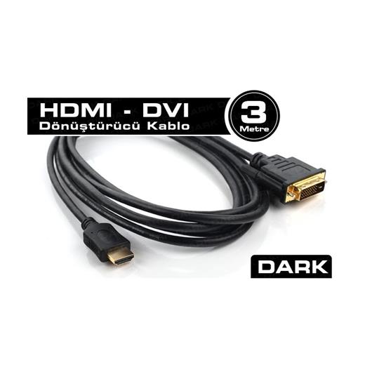 Dark Dk-Cb-DvixHdmil300 3M Dvi - Hdmi Çift Yönlü