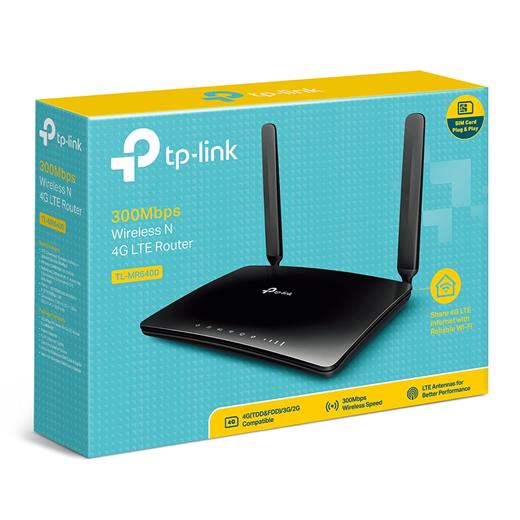 Tp-Link TL-MR6400 300 Mbps 4 Port 4G Kablosuz Router Sim Kartlı