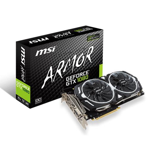 Msi 8Gb Nvidia Gtx1080 Armor 8G Oc Ddr5 256Bit Ekran Kartı