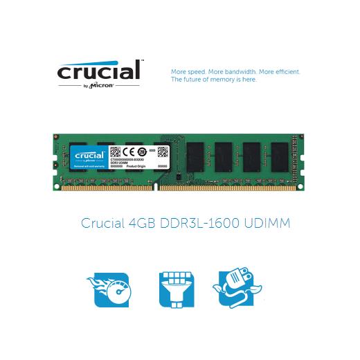 Crucial (Ct51264Bd160B) 4Gb Ddr3L-1600 Masaüstü Bellek 1.35V