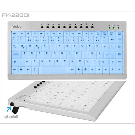 Frisby FK-220QI KABLOLU M.M. SLIM MINI IŞIKLI KLAVYE