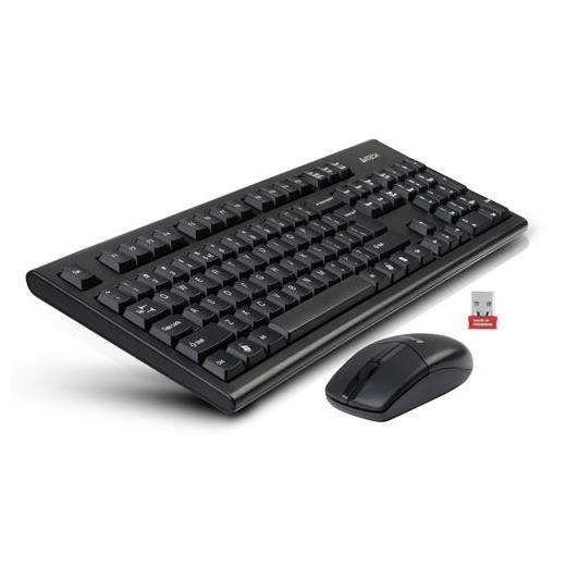 A4 Tech 3100N Q Kablosuz Klavye Mouse Set Siyah