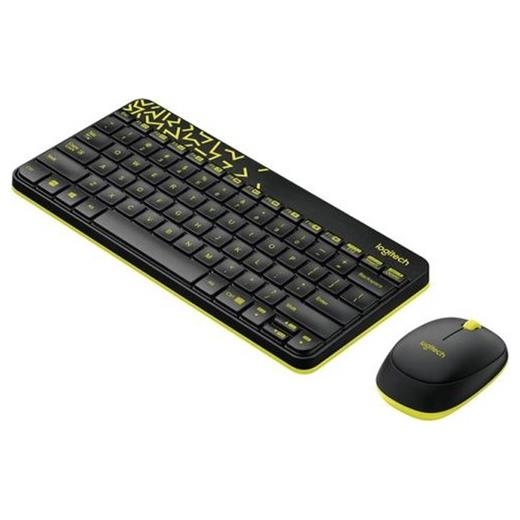 Logitech Mk240 Kablosuz Set Siyah Sarı(920-008215)