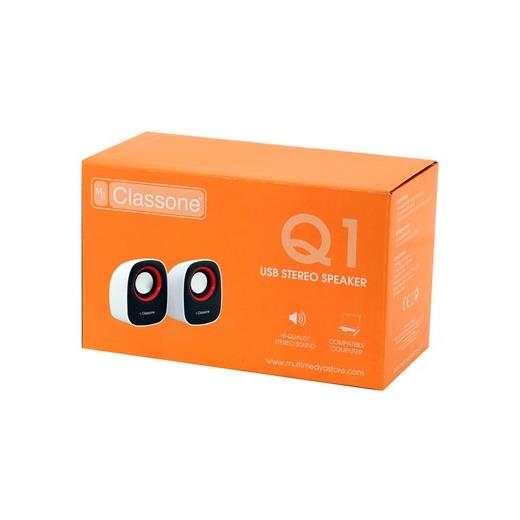 Classone Q1 Serisi K3002 1+1 Usb 2.0 Hoparlör - Beyaz