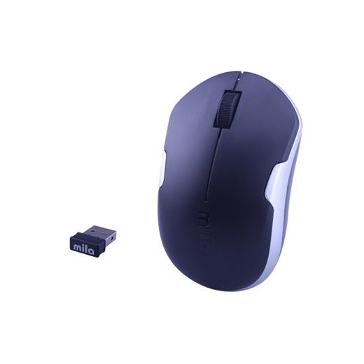 Mila Ml361 Kablosuz Usb Nano Alıcılı Optik Mouse Siyah/Gümüş Şerit