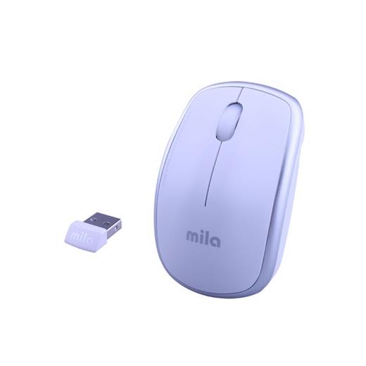 Mila Ml400 Silent Serisi Kablosuz Usb Nano Alıcılı Optik Mouse Beyaz / Gümüş