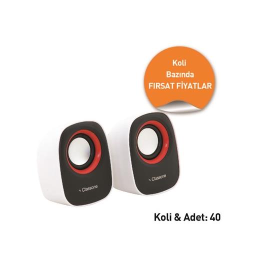 Classone Q1 Serisi K3002 ,1+1,Hoparlör-Beyaz-1 Koli