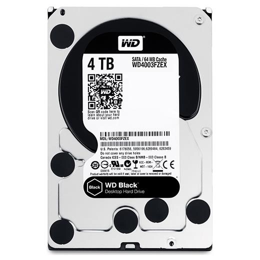 Wd 3.5 Black 4Tb 7200 Rpm 128Mb Sata3 Pc Hdd Wd4004Fzwx