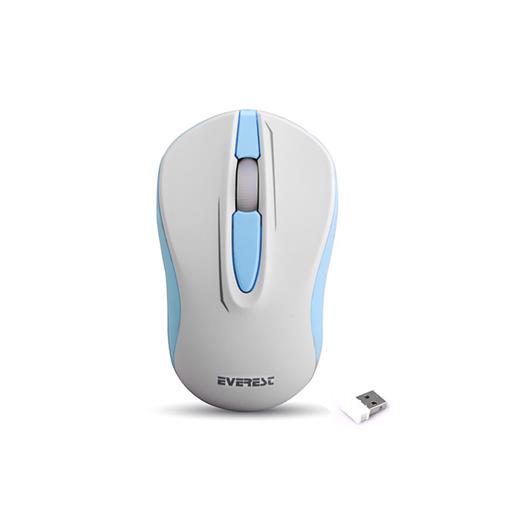 Everest Dlm-380 Beyaz/Mavi Optik Kablosuz Mouse