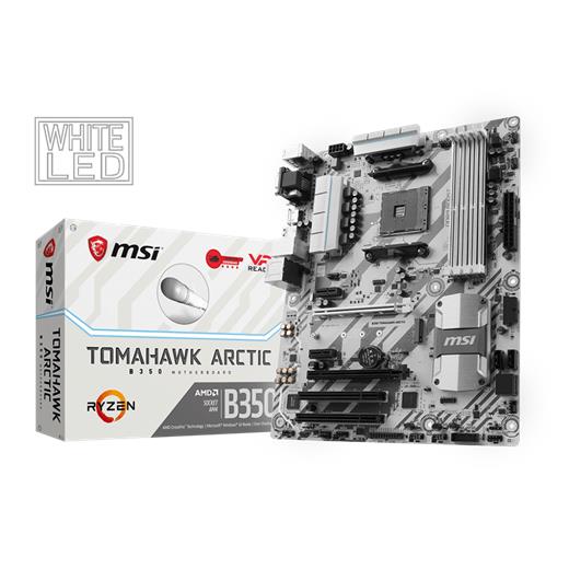 Msi B350 Tomahawk Arctıc Ddr4 S+V+Gl Am4 (Matx)
