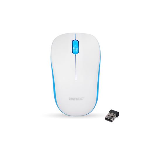 Everest Sm-161 Beyaz/Mavi 2.4Ghz Kablosuz Mouse