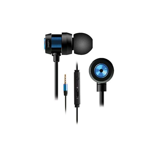Snopy Sn-J01 Mobil Telefon Uyumlu Kulak İçi Siyah/Mavi Mikrofonlu Kulaklık