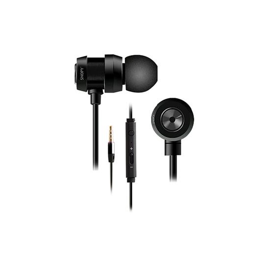 Snopy Sn-J01 Mobil Telefon Uyumlu Kulak İçi Siyah/Gümüş Mikrofonlu Kulaklık