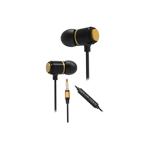 Snopy Sn-J03 Blackstone Mobil Telefon Uyumlu Taşıma Çantalı Kulak İçi Siyah/Gold Mikrofonlu Kulaklık