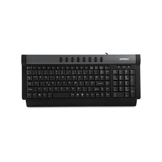 Everest Kb-830 Gri/Siyah Usb F Multimedia Klavye