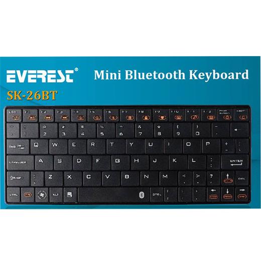 Everest Kb-Bt026 Siyah Bluetooth Q Multimedia Kablosuz Klavye