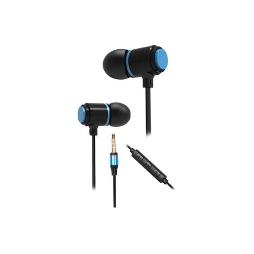 Snopy Sn-J03 Blackstone Mobil Telefon Uyumlu Taşıma Çantalı Kulak İçi Siyah/Mavi Mikrofonlu Kulaklık