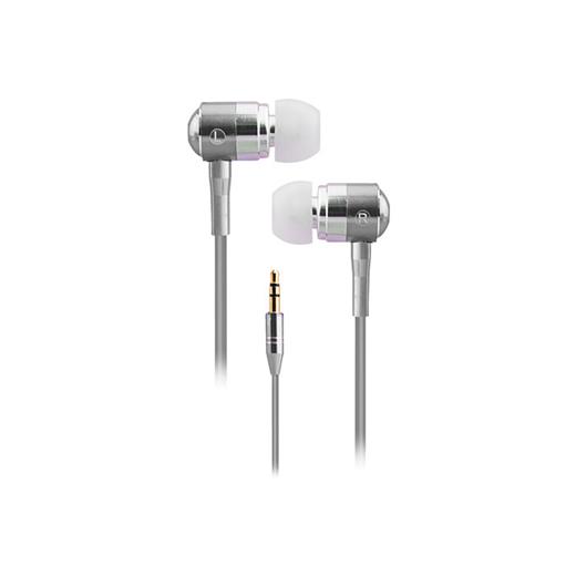 Snopy Sn-322 Kulak İçi Kulaklık Mp3/Mp4 Lüks Metal Gövde Gümüş