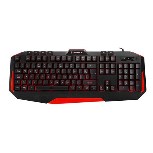 Everest Rampage Kb-Rx7 Alpor Kırmızı Usb 3 Renk Aydınlatmalı Q Gaming Klavye