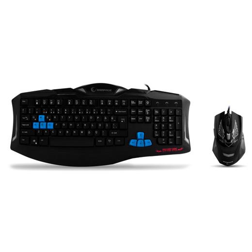 Everest Rampage Km-R5 Siyah Usb 3 Farklı Ledli Gaming Q Multimedia Klavye + Mouse Set