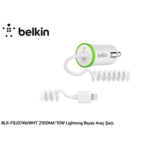 Belkin Blk-F8J074Btwht Iphone 5/5S/6/6 Plus Lightning Beyaz Araç Şarj Cihazı